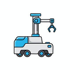 Obraz premium Modern Industrial Robot Arm for Automation and Manufacturing