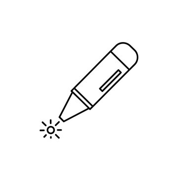 A black marker pen with spark.