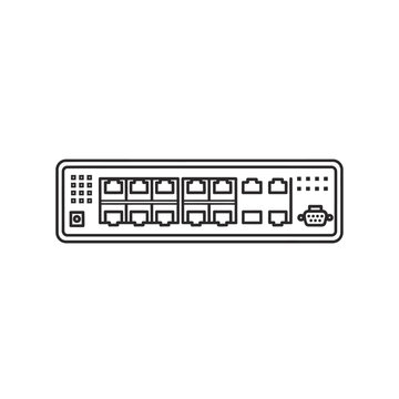Computer Network Switch Device Hardware.