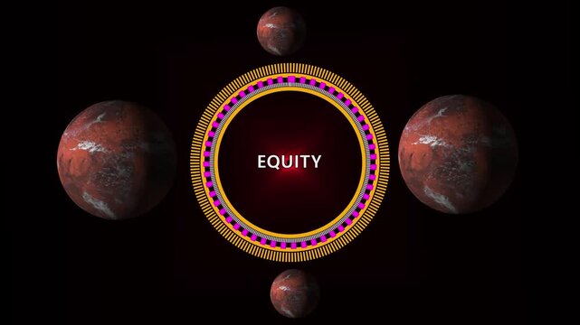 EQUITY word. This presentation delves into the concept of equity in business and finance, utilizing animation for clarity and engagement. It simplifies complex ideas effectively 4k