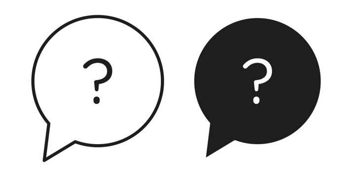 Question icon vector. EPS 10 editable vector bundle