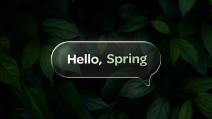 Glass Speech Bubble Title Animation