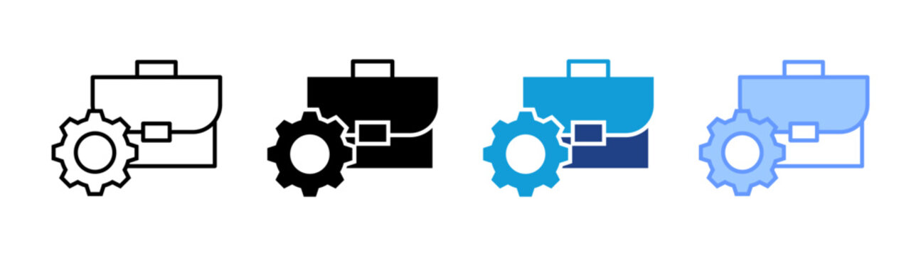 Project icon set multiple style collection