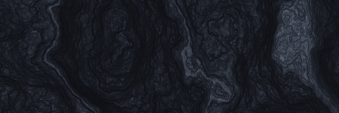 Abstract black stone texture background. Cooled volcanic lava rock surface