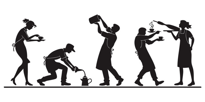 Evolution of man illustrated in a simple and clear diagram Vector