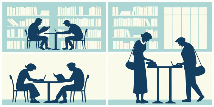 A diverse group of people working together in a modern office environment Vector