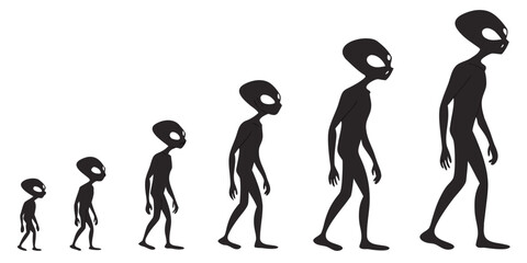 Evolution of human beings from ancient to modern times Vector © ADOBE