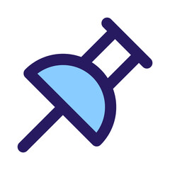 A blue and black umbrella leaning against a white background