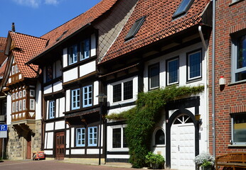 Historical Buildings in the Old Town of Stadthagen, Lower Saxony