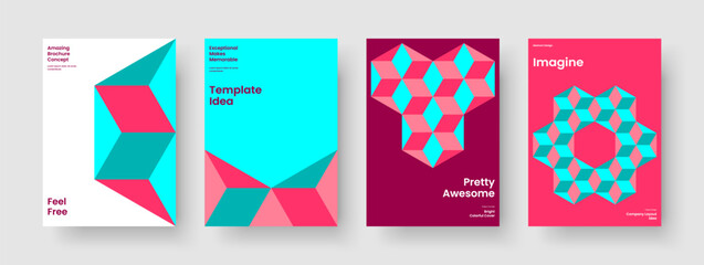 Fototapeta premium Modern Poster Design. Isolated Business Presentation Layout. Geometric Banner Template. Brochure. Book Cover. Background. Report. Flyer. Advertising. Brand Identity. Newsletter. Magazine. Handbill