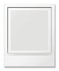 Fototapeta premium A white square framed image, the inner frame holding a blank rectangle
