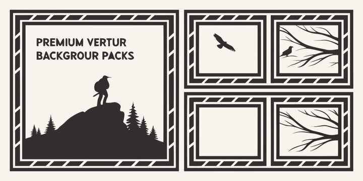 Illustration of various types of mountains and their corresponding weather patterns. Vector