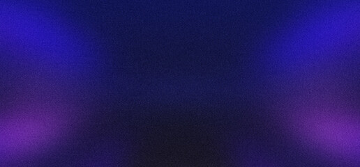 Obraz premium Grainy gradient background with blue and purple light leaks, dark textured aesthetic wallpaper, cinematic film grain overlay for social media and digital marketing backdrops