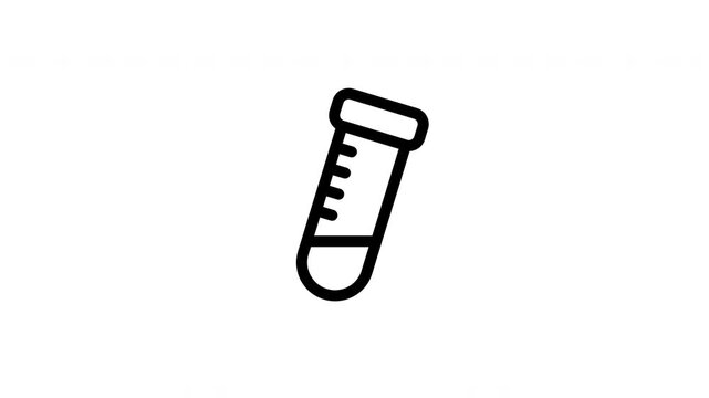 test tube animated icon