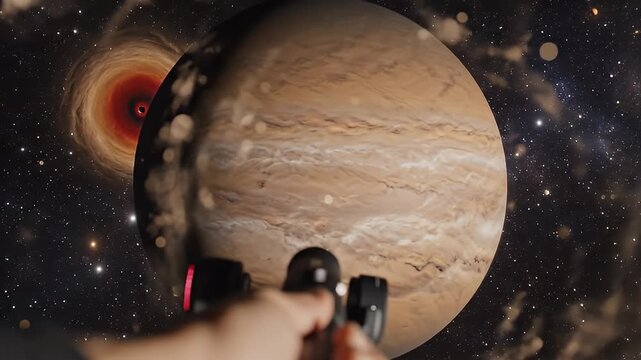 Exploring a distant planet through a space telescope sequence.