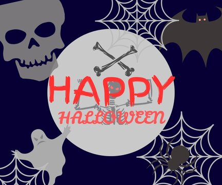ekeleton icon design best design Happy horror day gost day