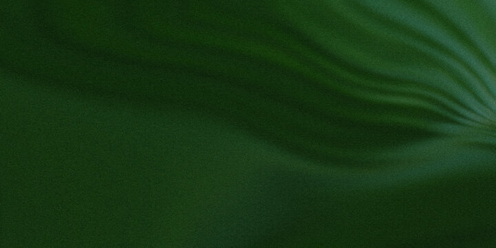 Dark emerald green background with a heavy film grain texture featuring soft organic ripples and flowing leaf-like shadows for moody abstract botanical aesthetic
