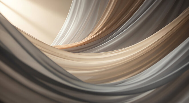 Close-up of flowing fabric with smooth texture and elegant draping.