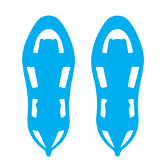 Blue Snowshoe Icon