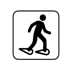 Snowshoeing Sign