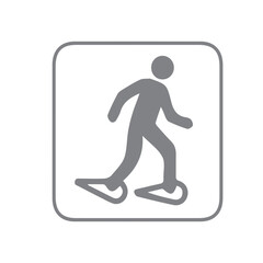 Snowshoeing icon