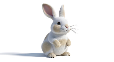 Obraz premium easter illustrations featuring bunnies, eggs, and flowers