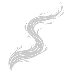 Water Liquid Shape Isolated on Transparent Background, water liquid shape, water splash isolated, water shape transparent background, liquid splash png, flowing water shape, water element isolated.