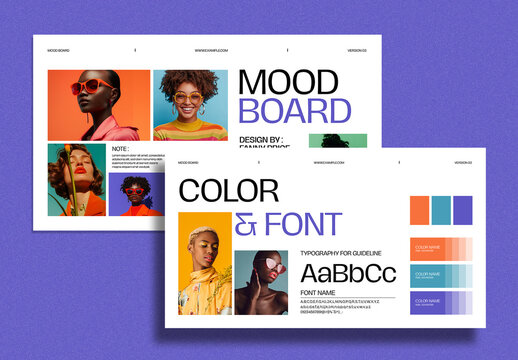 Creative Mood Board Layout Design