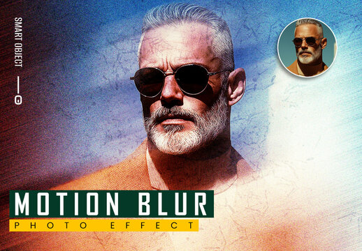 Dynamic Motion Blur Photo Effect Template with Cinematic Speed