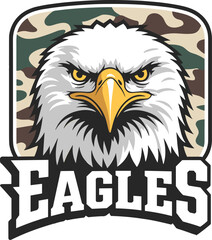 Fototapeta premium Eagles png, Camo Eagles png, Eagles Mascot Logo png, Game Day png