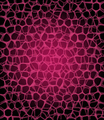 Obraz premium Magenta Pink Abstract Mosaic Overlay, Seamless Vibrant Voronoi Background.