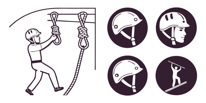 A visual guide to the different types of jumps in gymnastics Vector