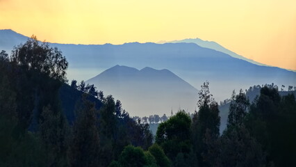 Sunrise at Bromo, Tengger, Semeru National Park.East Java, Indonesia