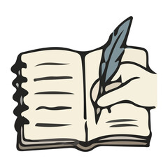 Hand Writing in Old Book