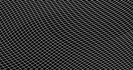 Grid of net mesh lattice with Distortion deformation © Dear