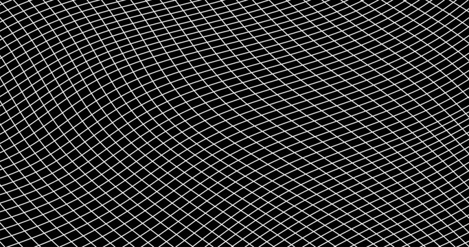 Grid of net mesh lattice with Distortion deformation