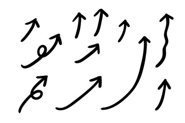 鰻登り　右肩上がり　矢印セット