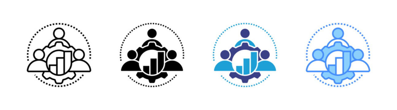 Development icon set multiple style collection