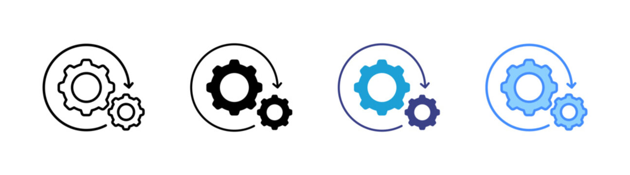 Streamline icon set multiple style collection