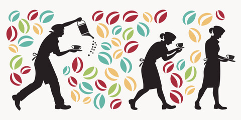 People in colorful outfits dancing and celebrating in a joyful atmosphere Vector