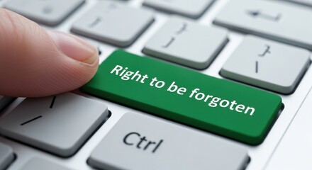 Macro Close-up of a Finger Pressing a Forest Green 