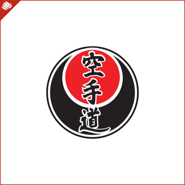 Emblem, symbol martial arts. TRADITIONAL KARATE-DO