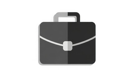 A sleek briefcase icon on transparent background