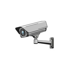 Outdoor CCTV Security Camera Surveillance System Illustration