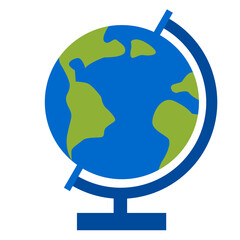 flat design global icon, Education icon design