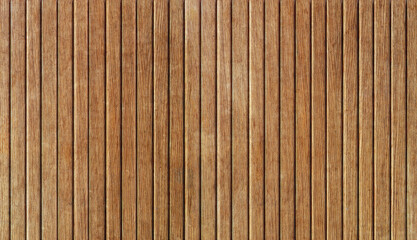 acoustic wood panel background, rustic brown surface,  wooden wall texture , vertical pattern, paint effect  © AKIO