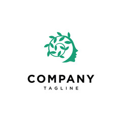 Hypnotheraphy or psychology nature Logo Icon Vector