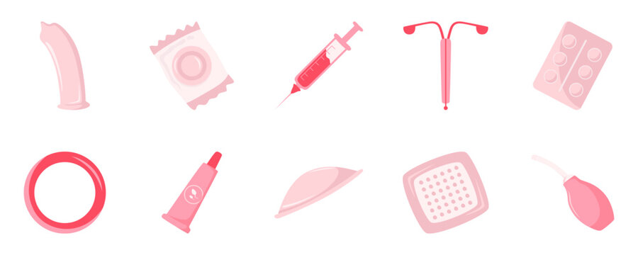 Contraception and Sexual Health Icons