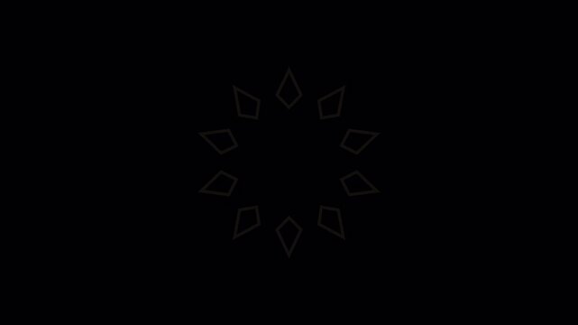 Digital Soft Glow Circular Waiting Indicator on Isolated Transparent Background