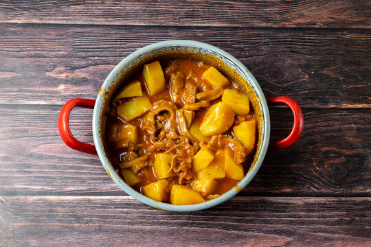 Traditional Hungarian Pacal With Potatoes